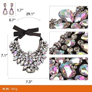 AB Crystal Statement Necklace